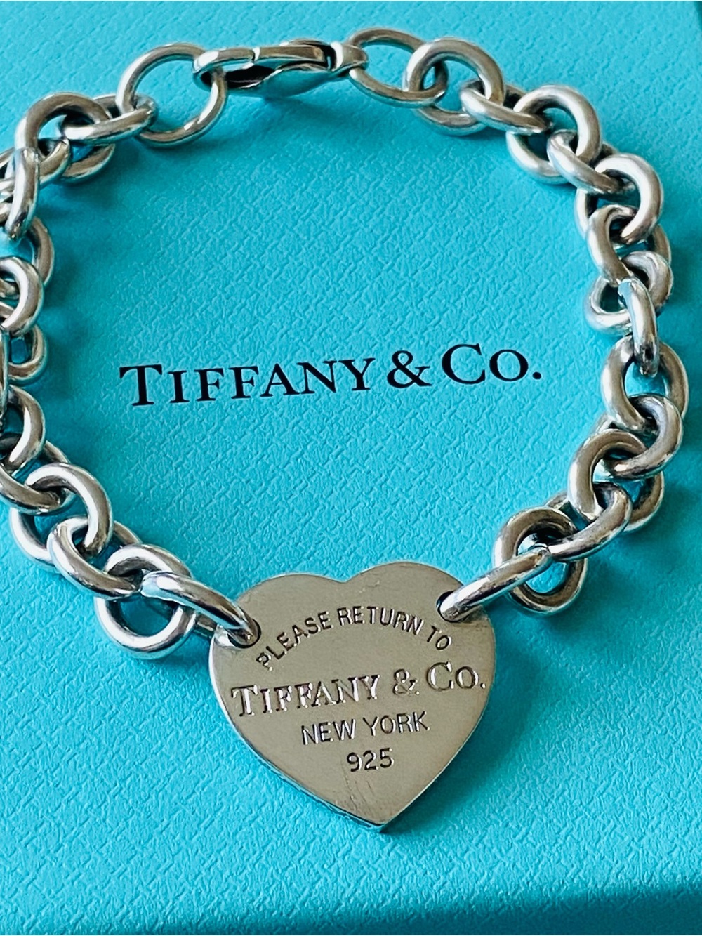 Tiffany & Co. Heart Tag Chain Bracelet
